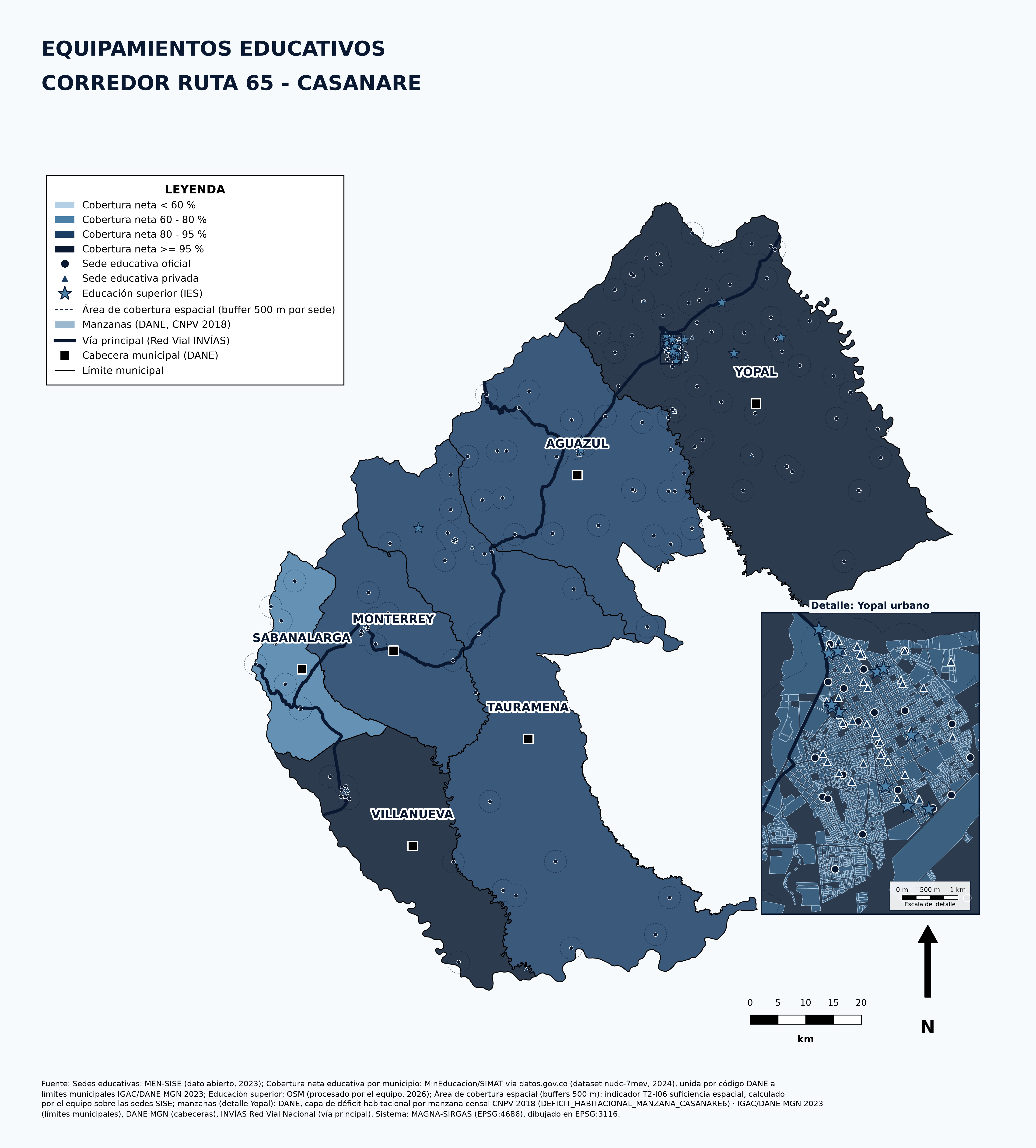 Mapa de sedes educativas