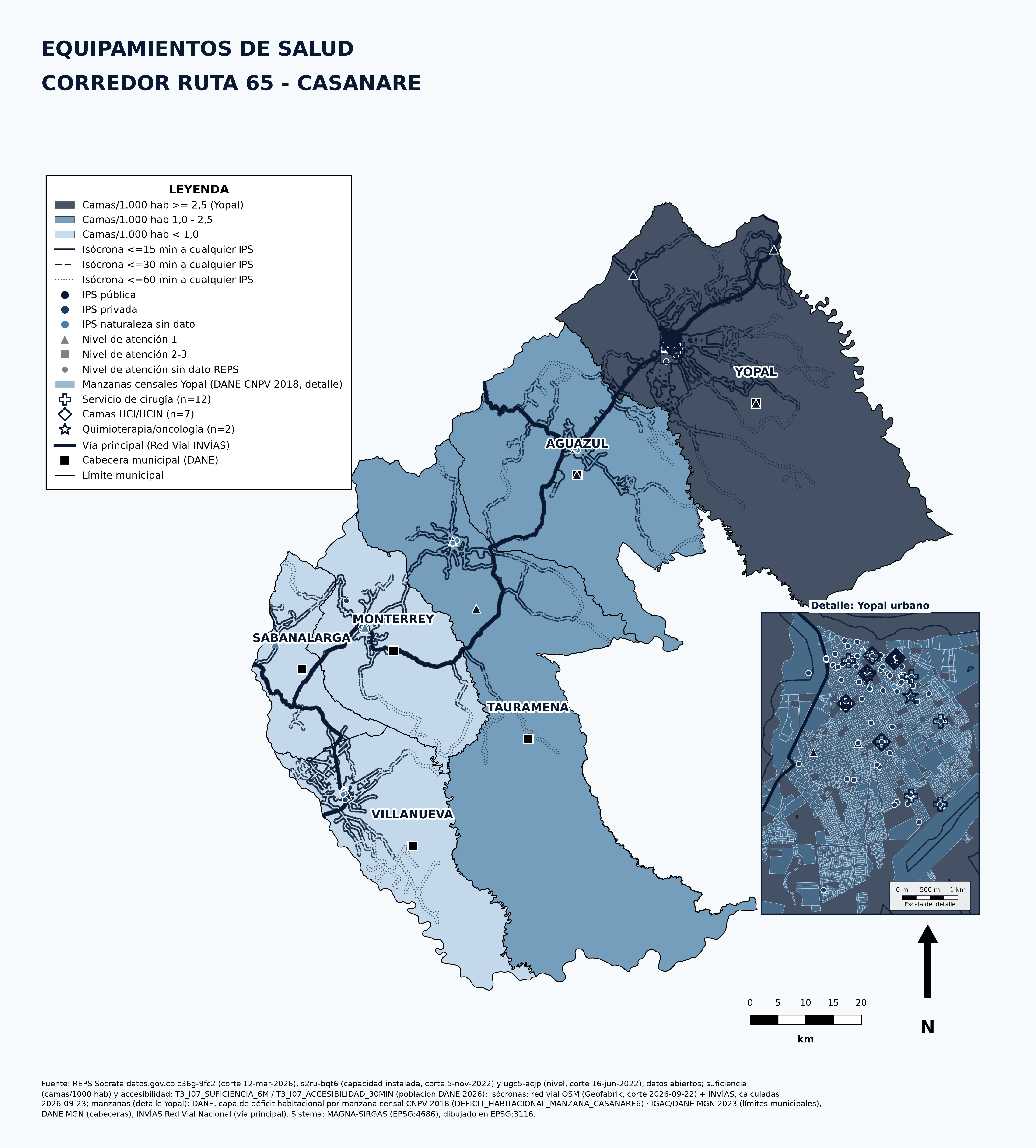 Mapa de sedes IPS